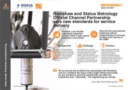 Renishaw and Status Metrology Official Channel Partnership  sets new standards for service delivery